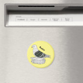 Saxon Shield duivenvogel cartoon illustratie Magneet (Insitu (Vaatwasser))
