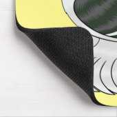 Saxon Shield duivenvogel cartoon illustratie Muismat (Hoek)