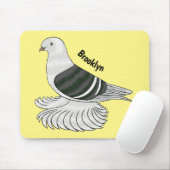 Saxon Shield duivenvogel cartoon illustratie Muismat (Met muis)