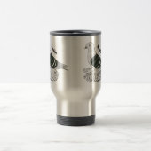 Saxon Shield duivenvogel cartoon illustratie Reisbeker (Center)