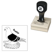 Saxon Shield duivenvogel cartoon illustratie Rubberstempel (Gestempeld)