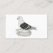 Saxon Shield duivenvogel cartoon illustratie Visitekaartje (Achterkant)