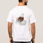 Saxon Shield Pigeon Red White Bar T-shirt (Achterkant)