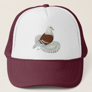 Saxon Shield Pigeon Red White Bar Trucker Pet