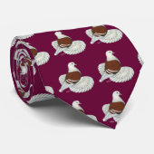 Saxon Shield Red White Bar, Saxon Shield Red Wh... Stropdas (Opgerold)