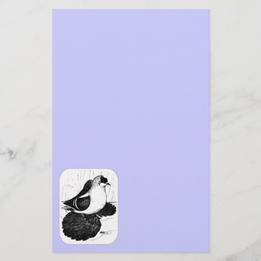 Saxon Swallow Pigeon 1978 Briefpapier (Voorkant)