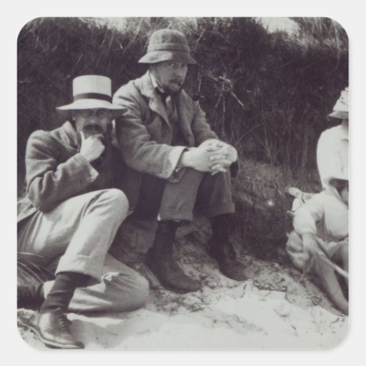 Saxon Sydney Turner, Clive Bell en Julian Vierkante Sticker (Voorkant)