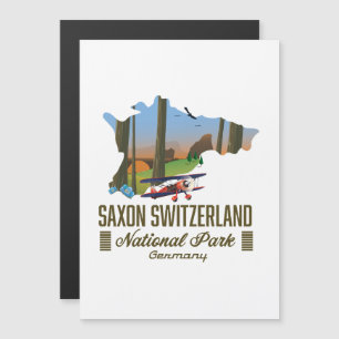 Saxon Zwitserland National Park Duitsland kaart
