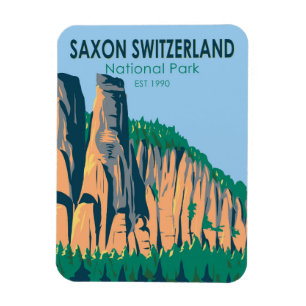 Saxon Zwitserland National Park Duitsland  Magneet