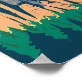 Saxon Zwitserland National Park Duitsland  Poster (Hoek)