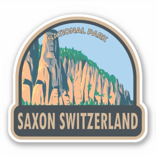 Saxon Zwitserland National Park Duitsland  Sticker (Voorkant)
