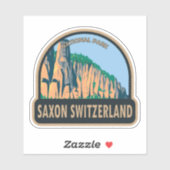 Saxon Zwitserland National Park Duitsland  Sticker (Vel)