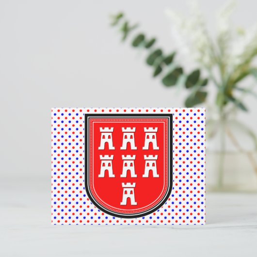 Saxonia-teken Briefkaart (Staand voorkant)