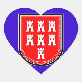 Saxonia-teken Hart Sticker