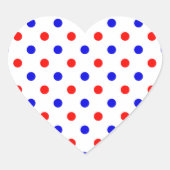 Saxonische kleuren hart sticker (Voorkant)