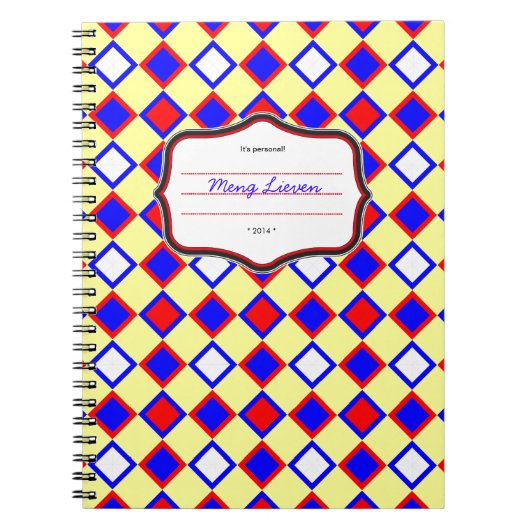 Saxonische kleuren notitieboek (Voorkant)