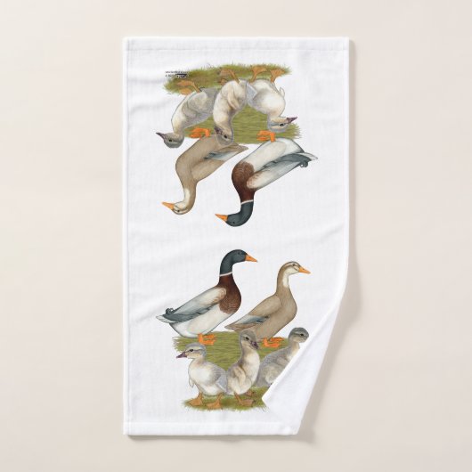 Saxony Duck Family Bad Handdoek (Handdoek)