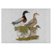 Saxony Duck Family Snijplank (Voorkant)