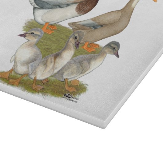 Saxony Duck Family Snijplank (Hoek)