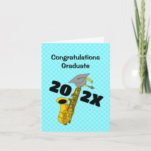Saxophone 2022-Afstuderen kaart (Voorkant)
