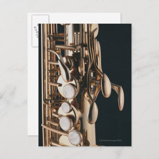 Saxophone 5 briefkaart (Voorkant / Achterkant)