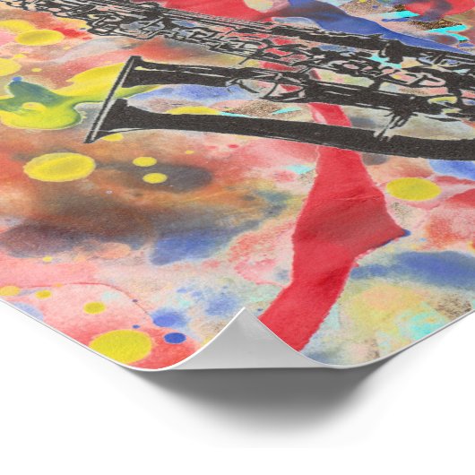 Saxophone Abstract Poster (Hoek)