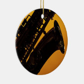 Saxophone Afbeelding Ornament (Rechts)