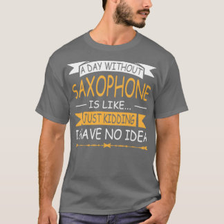 SAXOPHONE ALTO SAX TENOR SAX JAZZ MUZIEK T-SHIRT