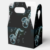 Saxophone And Music Notes Bedankdoosjes (Geopend)