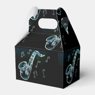 Saxophone And Music Notes Bedankdoosjes