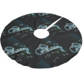 Saxophone And Music Notes Kerstboom Rok (Gekanteld)