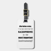 Saxophone Belangrijkste instrument Bagagelabel (Voorkant verticaal)