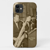  Saxophone Big Band iPhone5 Hoesje (Achterkant)