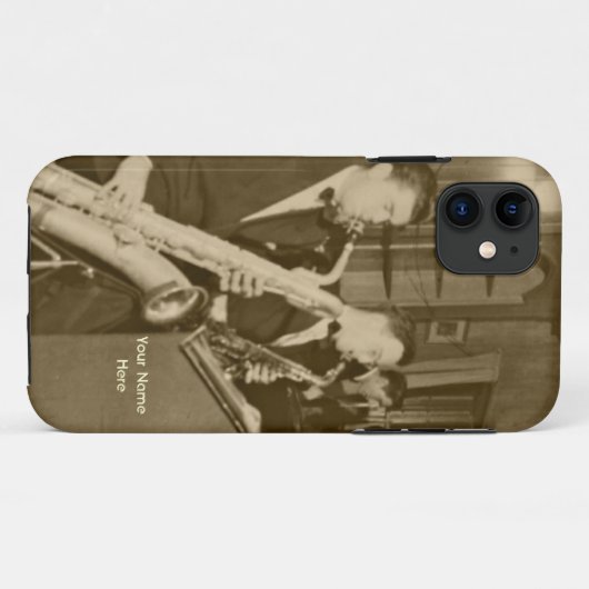  Saxophone Big Band iPhone5 Hoesje (Achterkant (horizontaal))