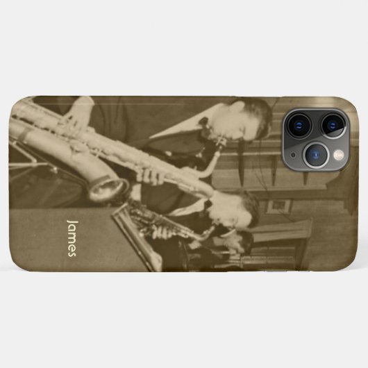  Saxophone Big Band Personal Case-Mate iPhone Case (Achterkant (horizontaal))
