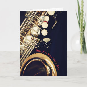 Saxophone Birthday Card Kaart