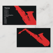 Saxophone - Business Visitekaartje (Voorkant / Achterkant)