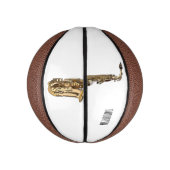 Saxophone cartoon basketbal (Verticaal)