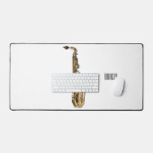 Saxophone cartoon bureaumat (Keyboard & Muis)