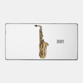 Saxophone cartoon bureaumat (Voorkant)