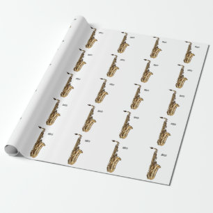 Saxophone cartoon cadeaupapier