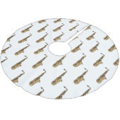 Saxophone cartoon kerstboom rok (Gekanteld)