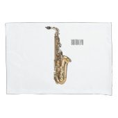 Saxophone cartoon kussensloop (Voorkant)
