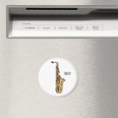 Saxophone cartoon magneet (Insitu (Vaatwasser))