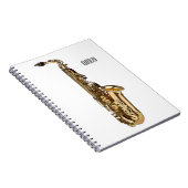 Saxophone cartoon notitieboek (Rechterzijde)