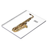 Saxophone cartoon notitieboek (Linkerzijde)