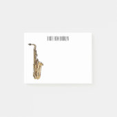 Saxophone cartoon post-it® notes (Voorkant)