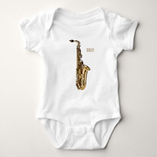Saxophone cartoon romper (Voorkant)