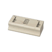 Saxophone cartoon rubberstempel (Stempel)