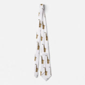 Saxophone cartoon stropdas (Achterkant)